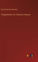 Textgeschichte von Thomson's Seasons