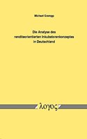 Die Analyse Des Renditeorientierten Inkubatorenkonzeptes in Deutschland