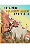 llama coloring books for girls: Llama Llama Coloring Book for ages 3-9