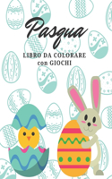 Pasqua Libro da colorare con giochi