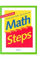 Houghton Mifflin Math Steps: Student Edition Level 1 2000