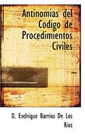 Antinomias del Codigo de Procedimientos Civiles
