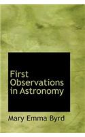 First Observations in Astronomy: (English)