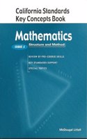 McDougal Littell Structure & Method California: California Key Concepts Book (Student) Course 2