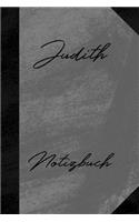 Judith Notizbuch: Kariertes Notizbuch mit 5x5 Karomuster für deinen Vornamen