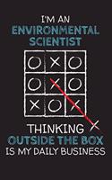 I'm an ENVIRONMENTAL SCIENTIST: Thinking Outside The Box - Blank Dotted Job Customized Notebook. Funny Profession Accessories. Office Supplies, Work Colleague Leaving Gift, Co-Work