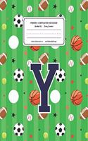 Primary Composition Notebook Grades K-2 Story Journal Y