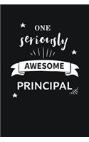 Awesome Principal Notebook Blank Lined Gift Journal