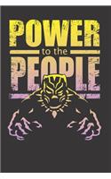 Power To The People Notebook Journal: Power To The People Notebook Journal Gift Dot Grid 6 x 9 120 Pages