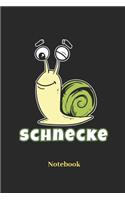 Schnecke Notebook: Lined Journal for Snail, Screw, Crawling Animal Fans and Relaxed People- Paperback, Diary Gift for Men, Women and Children