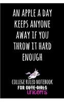 An Apple a Day Keeps Anyone Away If You Throw It Hard Enough