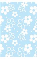 Cute Floral Pattern Notebook: Dot Grid Journal 6 X 9