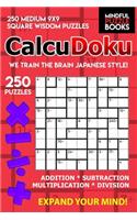 CalcuDoku: 250 Medium 9x9 Square Wisdom Puzzles