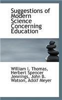 Suggestions of Modern Science Concerning Education