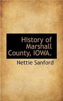 History of Marshall County, Iowa.