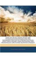 Ueber Die Beiden Ersten Phasen Des Spinozischen Pantheismus Und Das Verhaltniss Der Zweiten Zur Dritten Phase: Nebst Einem Anhang: Ueber Reihenfolge Und Abfassungszeit Der Alteren Schriften Spinoza's.