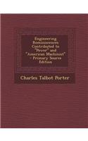 Engineering Reminiscences Contributed to Power and American Machinist