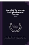 Journal Of The American Society For Psychical Research; Volume 3
