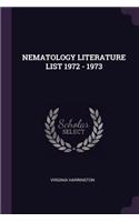 Nematology Literature List 1972 - 1973