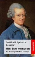 Miß Sara Sampson: Ein Trauerspiel in fünf Aufzügen