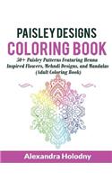 Paisley Designs Coloring Book