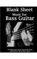 Blank Sheet Music for Bass Guitar