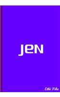 Jen - Lavender Notebook / Extended Lined Pages / Soft Matte Cover