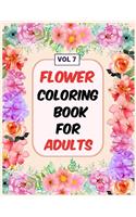 Flower Coloring Book For Adults Vol 7