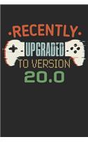 Recently upgraded to version 20.0: funny retro vintage 20th Gamer Birthday Gift notebook / journal gaming lovers gift