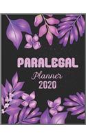 PARALEGAL Planner 2020: Daily Weekly Planner with Monthly quick-view/over view with 2020 calendar