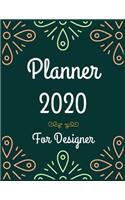 Planner 2020 for Designer: Jan 1, 2020 to Dec 31, 2020: Weekly & Monthly Planner + Calendar Views (2020 Pretty Simple Planners)