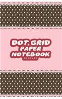 Dot Grid Paper Notebook A5 5.5x8.5: Pink Dotted Paper Journal For Design, Drawing, Creating Own Bullet Style Journals, Games and More - Curtain Print