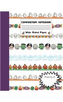 Composition Notebook Wide Ruled Paper: Scary Halloween Monsters Themed Journal - Fun Gift for Girls Boys Teens Teachers & Students - Blank Lined Workbook for Work or School. Trick or Trea