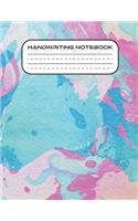 Handwriting Notebook: Notebook with Dotted Lined And Blank Writing Sheets for K-3 Students