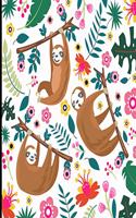 Diary 2020: White Sloth 2020 Diary, A Day To A Page Sloth Planner For The Year With To Do List, Cute Sloth 2020 Planner