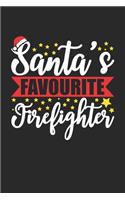 Santa's Favourite Firefighter: Sketchbook For Drawing Adults 6x9 Inches With 120 Blank Pages