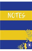 Notes: Sigma Gamma Rho: Royal Blue & Gold Stripe Gratitude Journal