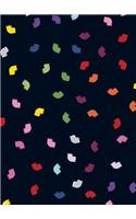 Lulu Guinness: Multi Lips A5 Notebook