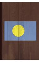 Palau Flag Journal Notebook: Blank Lined Ruled for Writing 6x9 110 Pages