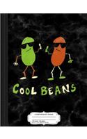 Retro 80's Cool Beans Composition Notebook