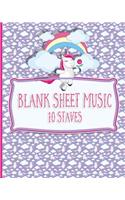 Blank Sheet Music - 10 Staves