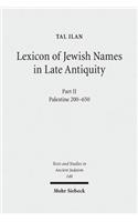 Lexicon of Jewish Names in Late Antiquity