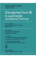 103. Kongreß Der Deutschen Gesellschaft Für Chirurgie München, 23.-26. April 1986