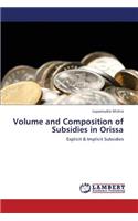 Volume and Composition of Subsidies in Orissa