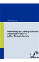 Optimierung der Leistungsaufnahme eines solarbetriebenen Ad-Hoc-Netzwerk-Knotens