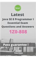Latest Java SE 8 Programmer I Essentials Exam 1Z0-808 Questions and Answers