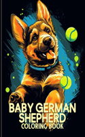 Baby German Shepherd Coloring Book