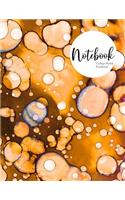 Notebook: College Ruled Notebook - Orange