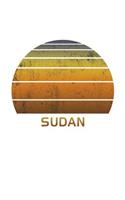 Sudan: Africa Notebook Paper For Work, Home or School With Lined Wide Ruled Sheets. Vintage Sunset Note Pad Composition Journal For Family Vacations. Back 