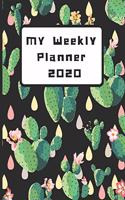 2020 Weekly Monthly Planner for Cactus Lovers